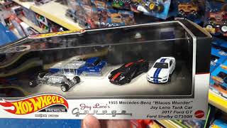 Hot Wheels Premium Jay Lenos Garage 4 car set UK peghunting at Smyths Toys Rayleigh [upl. by Leland]