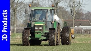 John Deere 6110BemestenSlurry injectionGülle ausbringenZodebemestenJakoTobrocoAgriculture [upl. by Amadus]