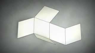 Make 3D Solid Shapes  Rhombohedron  Ромбоедр  Ромбоэдр [upl. by Lebazi691]