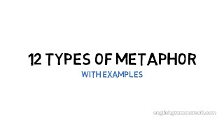 Understanding 12 Types of Metaphor with Examples [upl. by Arihs]