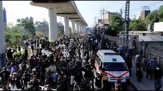 Tlp KhadimRizvi Janaza Khadim Hussain rizvi Drone views 21 Nov 2020 [upl. by Sapphera]