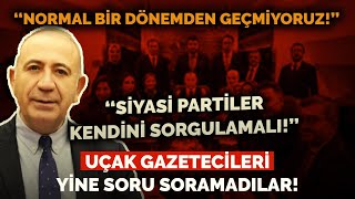 UÇAK GAZETECİLERİ YİNE SORU SORAMADI GÜRSEL TEKİN BOMBAYI PATLATTI [upl. by Retrak536]