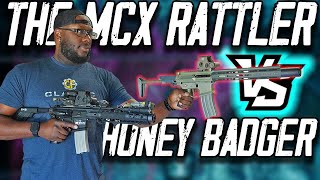 The Q Honey Badger vs Sig MCX Rattler LT [upl. by Doowle785]