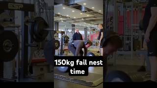 260kgdeadlift amp 150kg fail deadlift fitness youtube deadlift [upl. by Maro]