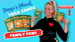 Poppis Yoga Flash Cards Ep One  Learning At Home Yoga Adventure [upl. by Syck562]