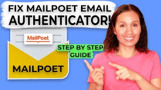 How to Fix MailPoet Email Authentication Error with Your Custom Domain  Easy WordPress Guide [upl. by Fenner467]