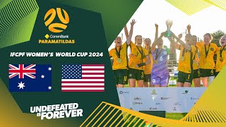 Match Highlights  CommBank ParaMatildas v USA  IFCPF Womens World Cup 2024 Final 🏆 [upl. by Swee]