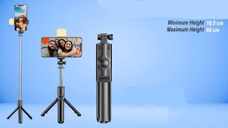 Unboxing US6 Budget Mini Tripod Selfie Stick for Travel Bluetooth Wireless selfistick [upl. by Yentihw]