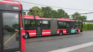 Sweden Stockholm bus 583 ride from Märsta station to Arlanda Airport [upl. by Dorman]