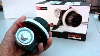 Kamerar FF 3 Follow Focus Full Review with Canon EOS M and Sony PMW F3 XDCAM [upl. by Nika]