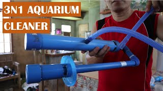 3 in 1 Aquarium vacuum cleaner Water changer and Overflow [upl. by Caraviello581]