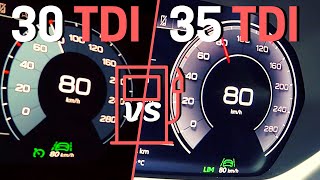 Audi A3 30 TDI vs Audi A3 35 TDI ⛽ FUEL CONSUMPTION TEST [upl. by Goines]