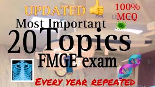 FMGE most important topics  high yield topics  drteena  fmge jan2025 [upl. by Daeriam]