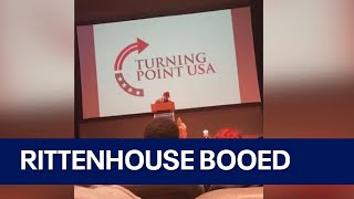 Kyle Rittenhouse booed off stage at Memphis University [upl. by Zohar]