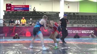 Round 1 FS  65 kg M FERNANDEZ CU PER v P MANVILLE USA [upl. by Hadria919]