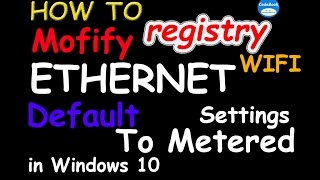 how to change ethernet connection or wifi to metered internet in windows 10 ✅ [upl. by Anitnerolf197]