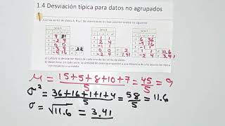 14 Desviación Típica para datos no agrupados [upl. by Ameen60]