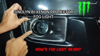 Sinolyn BiXenon Projector Fog Lamp H11 On My Dmax Vcross [upl. by Eirojram]