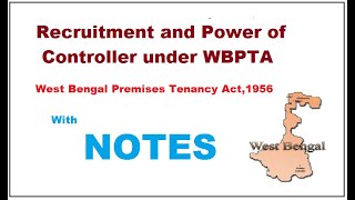 Recruitment and powers of Controller under West Bengal Premises Tenancy Act1956 Land Law [upl. by Arobed]