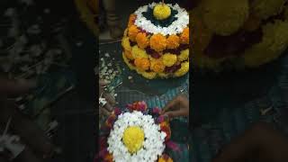 telugu flowers bathukamma2024 [upl. by Elleirad21]