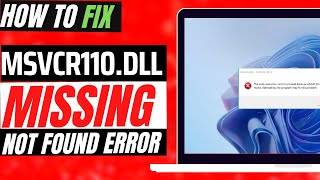 How to fix MSVCR110 dll Missing Error [upl. by Levon603]