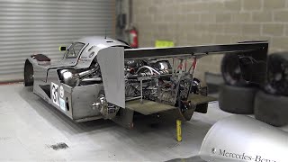 The Legendary Mercedes Sauber C911 Group C Car Engine Sound  50L Mercedes M119 Twin Turbo V8 [upl. by Cissiee]