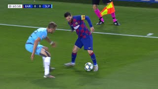 Lionel Messi vs Slavia Prague Home 201920 1080i HD [upl. by Myrah]