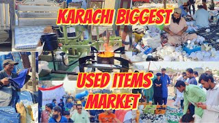 karachi Biggest Chor Bazar  Used item Market  Up More Karachi  Biggest sunday bazar in Pakistan [upl. by Zetrauq]