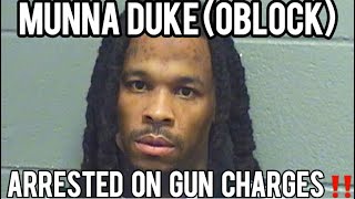 Munna Duke Oblock ARRESTED For Armed Habitual Having A Gun With A Beam On It amp A Battery [upl. by Molly140]