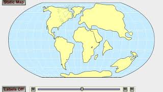 Pangea and Continental Drift 2 Animation [upl. by Belen]