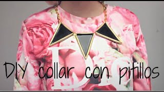 DIY collar con pitillos 2da versión [upl. by Ennovy]