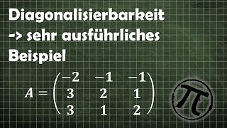 Klausurvorbereitung Diagonalisierbarkeit untersuchen Beispiel mit allen Matrizen [upl. by Archibald888]