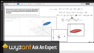 Convert the equation of an ellipsoid to standard form then identify its center [upl. by Deloria]