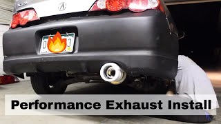 SpecD Tuning Exhaust Install  Acura RSX Type S [upl. by Eniaral]