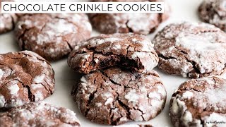 Chocolate Crinkle Cookies the BEST [upl. by Fleeta522]