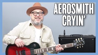 Aerosmith Cryin Guitar Lesson  Tutorial [upl. by Alys]