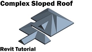 Revit Tutorial  Complex Sloped Roof [upl. by Candis482]