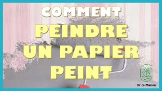 Comment peindre un papier peint [upl. by Fablan]