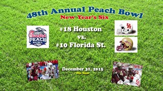 2015 Peach Bowl Houston v Florida State One Hour [upl. by Sallad274]