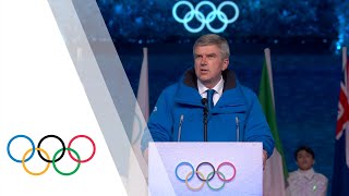 Beijing 2022 Closing Ceremony  Speech of IOC President Thomas Bach [upl. by Erehs863]