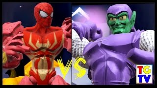 Marvel Super Hero Mashers Spiderman Green Goblin Level Battles Edited  Mix  Smash [upl. by Maharva]