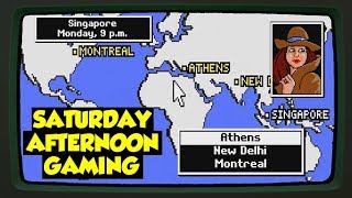 Where in the World is Carmen Sandiego DOS  Saturday Afternoon Gaming [upl. by Varian863]