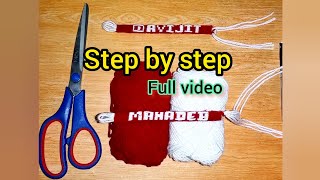 Diy how to make name bracelet tutorial mahadev spelling bracelet viral art world cotton [upl. by Ripleigh]