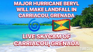 Major Hurricane Beryl will make Landfall in Carriacou Grenada  LIVE Breaking News Coverage [upl. by Maurili]