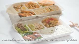 bagasse packagingbagasse bowlbiodegradable containerHigh QualityChina Company [upl. by Akiem757]