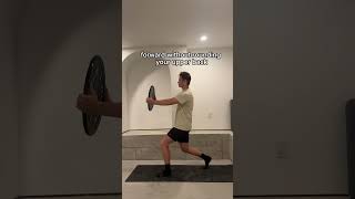 Split squat plate reach [upl. by Leahcimaj]