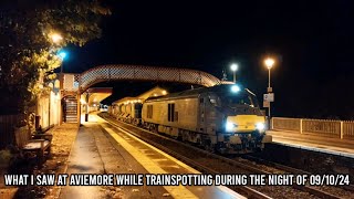 What I saw while at Aviemore while trainspotting during the night of 091024 [upl. by Caresa]