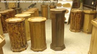 Tall Black Walnut Taxidermy Pedestal by Roostin Ridge Woodworks [upl. by Nelson]