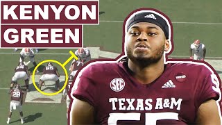 Kenyon Green is EXACTLY what the Houston Texans Needed  All22 Film Breakdown  Texas AampM Aggies OL [upl. by Ecyla]