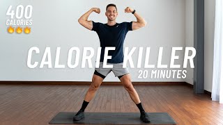 20 MIN CALORIE KILLER HIIT WORKOUT  Full body Cardio No Equipment No Repeat [upl. by Theda]